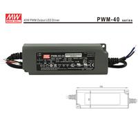 Alimentatore Led Meanwell PWM-40-24 Dimmerabile 40W 24V IP67 Dimming 3 in 1