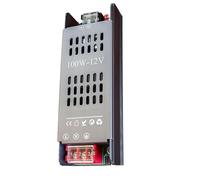 Alimentatore LED Slim 12 V DC, 100W, Trasformatore Dimmerabile a DIP (25%-100%), Input 200-240 V AC, IP20
