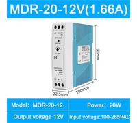 Alimentatore MDR-20W 60W 100W 5V 12V 24V 48V con uscita singola(MDR-20-12V)