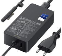 Alimentatore Microsoft Surface 65W caricatore per Surface Pro 3/4/5/6/7/7+/8/9/10/11/X, Surface Laptop 1/2/3/4/5/6/7, Surface Go 1/2/3/4, Surface Book 1/2/3, Surface Laptop go 1/2/3/4