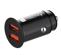 Alimentatore - Mini Caricatore Da Auto 2 Porte Usb-a Ricarica Veloce 36w Meta...