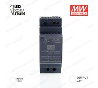 ALIMENTATORE MW BARRA DIN RAIL 30W 24V DC 1.5A IP20 MEAN WELL HDR-30-24