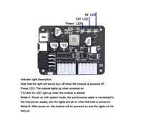 Alimentatore NAS - 200W 12V per 4 Alloggiamenti per Dischi Rigidi HDD con Cavo di Alimentazione e Scheda Madre per Mining