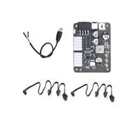 Alimentatore NAS - 200W 12V per 4 Alloggiamenti per Dischi Rigidi HDD con Cavo di Alimentazione e Scheda Madre per Mining