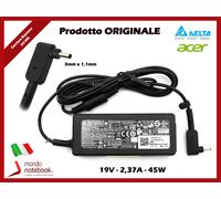 Alimentatore Originale ACER 45W 19V 2,37A (3x1.1)mm per EX215-31 EX215-21