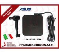 Alimentatore Originale ASUS N76VZ 90W 19V 4,74A NUOVO modello quadrato