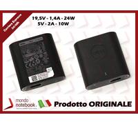 Alimentatore Originale DELL 24W 5V/19.5V - 10W 2A/1,2A per Venue 11 Pro (7140)