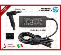 Alimentatore Originale HP 45W 19,5V 2,31A (4,5mm x 3mm) Punta Blu 14-d020la