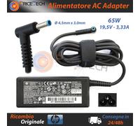 Alimentatore Originale HP 65W - 4,5mm per ENVY 15-w 15-q 17-s 15-k