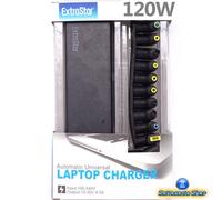 ALIMENTATORE PC PORTATILE NOTEBOOK 120W ACER DELL HP LENOVO TOSHIBA SAMSUNG SONY
