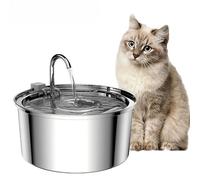 Alimentatore per acqua per animali domestici in acciaio inossidabile fontana automatica per gatti USB muto elettrico per fontana con filtro per cani e gatti ciotola per bere intelligente Upgraded vers