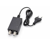 Alimentatore per Amplificatore Antenna TV 12V 500mA - NON è un Amplificatore di Segnale - Solo Alimentazione, 1 Ingresso e 1 Uscita con Connettori F - PE-DTV500 - Prometeo Electronics