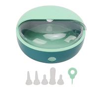 Alimentatore per capezzolo per capezzolo silicone 5 capezzoli ciotola di latte cucciolo di gattino per coniglio, blu e verde