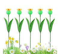 Alimentatore per colibris da esterno | Set di 5 alimentatori con artificiali in | Decorazione floreale per parco e giardino, ideale per gli amanti degli | Alimentatore per fiori