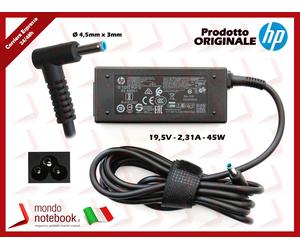Alimentatore per Notebook Originale HP 15-ac150ds 45W 19,5V 2,31A Punta Blu