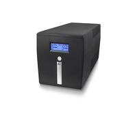 ACT Gruppo di continuità UPS di backup linea interattiva, alimentatore UPS a batteria 1000VA, (2 x IEC C13, 1 x USB, 1 x RS232, 2 x Schuko Tipo F Uscite, Protezione da sovratensioni, AVR - AC2310