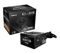 Fonte di alimentazione ASROCK CL-550B, PSU,550W, 80 Plus Bronze,120MM,Active PFC,PCI-E (6+2 Pin) x4, SATA (5 Pin) x4
