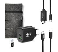 Alimentatore per PC - PORT Designs - Confezione 4 in 1 - Caricabatterie GaN - 65 W