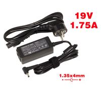 Alimentatore per computer portatile 19V 1.75A 1.35x4mm Punta. Compatibile con X202 X201 K200CA C200 C300 C300MA X200 X200CA X200MA Q200 S200