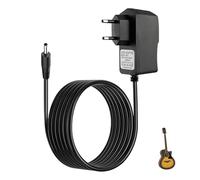Alimentatore per pedale per chitarra, 9 V, 1 A, compatibile con Boss, Roland, Casio, Digitech, MXR, Behringer e altri pedali effetti, caricatore da parete 2 m Connettore 5,5 mm x 2,1 mm