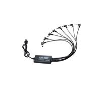 Alimentatore per Pedali per Chitarra con 8 Uscite Isolate A Gomito A 90 Gradi DC9V per Pedaliera Effetti, Ingresso USB 5V