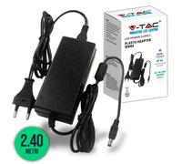 V-TAC ALIMENTATORE PER STRISCE LED 60W 12 V IN PLASTICA COLORE NERO VT-23061 323