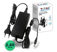 Alimentatore per striscie LED faretti trasformatore 12V V-TAC Plug and Play IP44