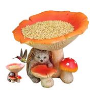 Alimentatore per uccelli di funghi -insegne di statua di altezza -alimentatore per uccelli, cibo per uccelli di funghi -decor | Strumento di decorazione con superfici lisce per giardino, ba