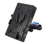 Alimentatore Piastra Batteria con Attacco a V per Fotocamera con Morsetto per Asta da 15 Mm, CC 8 V 12 V 15 V, Ricarica Rapida USB, Tipo C PD80W, Multifunzionale