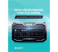 Alimentatore portatile BLUGY 2400w 50Ah 48V, camper, display LCD