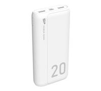 ALIMENTATORE PORTATILE POWERBANK SILICON POWER BIANCO 20000MAH DOPPIA USB TYPE C
