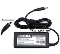 Alimentatore PowerQ 45W 19,5V 2,31A (4,5mm x 3mm) per DELL Latitude 3301 3400