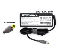Alimentatore 20V 4.5A 90W 7.95.0 per Lenovo T400 SL500 E435 R61 W520