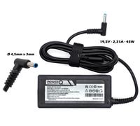 Alimentatore PowerQ per HP 45W 19,5V 2,31A (4,5mm x 3mm) Punta Blu