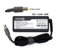 Alimentatore PowerQ per LENOVO ThinkPad T510 T510i 65W 20V 3,25A (7,9x5,5)mm