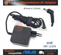 Alimentatore Quadrato Compatibile ASUS 45W 19V 2,37A (4mm x 1,35mm)