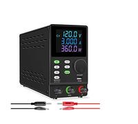 Alimentatore Regolabile, Alimentatore Da Banco Da Laboratorio 120V 3A Alimentatore CC Regolabile Funzione Di Memoria Programmabile Alimentatore Switching(120V 3A 360W black)