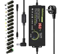 Alimentatore regolabile da 3 a 36 V, 144 W, adattatore universale AC/DC, 100 V-240 V AC a DC con indicatore di tensione LED e 14 punte, per elettronica domestica da 3 V-36 V