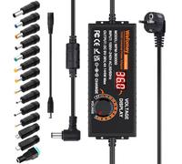 Alimentatore Regolabile in Tensione DC 9-36V 4A 144W, Adattatore Universale AC/DC 100V-240V AC a DC con 14 Spine CC e Convertitore di Polarità per Elettronica Domestica - 4000mA Max