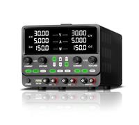 Alimentatore regolato CC variabile, alimentatore multicanale 30V5A con display a 4 cifre, for riparazione, test, fai da te Con funzione di memoria(SPPS305-2KD)