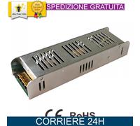 Alimentatore Slim 24V 200W IP20 8.3A 223x65x40mm per LED e Stampanti