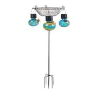 Alimentatore solare automatico per uccelli con camera alimentare visibile durevolezza ornamenti esterni per gli appassionati della fauna selvatica del cortile alimentatore colibrì solare