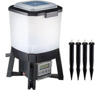 Alimentatore solare per stagni Ubbink 6L automatico con timer copertura 1-3m e pannello LCD
