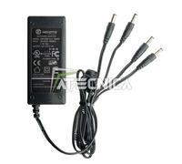 Alimentatore stabilizzato per videosorveglianza 230V-12Vdc 5A con 4 uscite jack