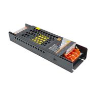 Alimentatore Stabilizzato Reticolato 150W Slim Trasformatore per Pannelli, Strisce, Luci LED 6.25A 230V Ingresso 230V, Uscita 24V Dissipazione Passiva, Silenzioso, (Alimentatore 24V 150W)