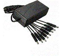 ALIMENTATORE STABILIZZATO TRASFORMATORE 12V 5A 8 USCITE TELECAMERE DVR STRISCE