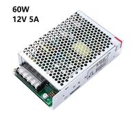 Alimentatore switching 60W AC DC S6012 12V 5A con range di tensione regolabile