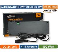 ALIMENTATORE SWITCHING DC 24V 100W 4.16A 9 USCITE 1 INGRESSO SENSORE PER STRIP