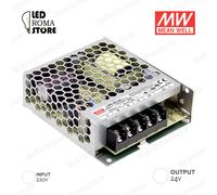 ALIMENTATORE SWITCHING MW 50W 24V DC 2.08A IP20 MEAN WELL LRS-50-24