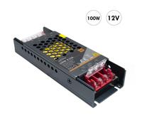 Alimentatore telecamere dvr strip LED 100W slim da 230V a 12V trasformatore 8.3A